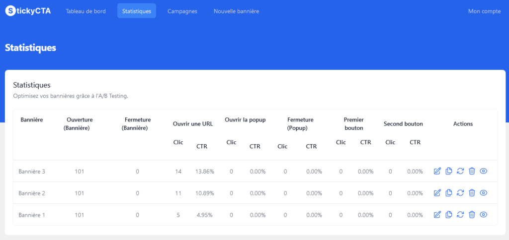 statistiques sticky cta